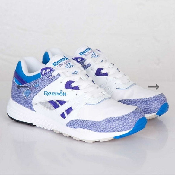Reebok Ventilator White/Purple-Blue V60238 Men\'s